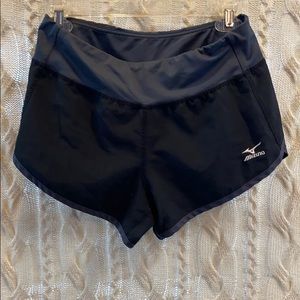 Black Mizuno shorts